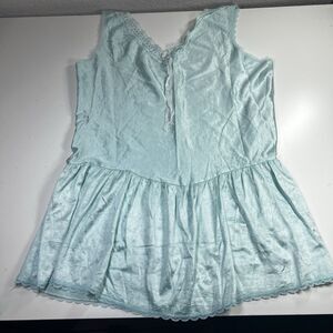 Beth Michaels Nightgown Light Blue Chemise Size Large MD Sin USA Babydoll